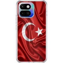 TechTree General Mobile Gm 26 One 5g Uyumlu Türk Bayrağı Baskılı Silikon Kılıf