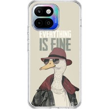 TechTree General Mobile Gm 26 One 5g Uyumlu Everything Is Fine Baskılı Silikon Kılıf