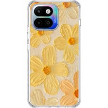 TechTree General Mobile Gm 26 One 5g Uyumlu Güneşin Dokunuşu Sarı Papatya Baskılı Silikon Kılıf