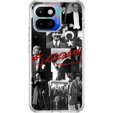 TechTree General Mobile Gm 26 One 5g Uyumlu Kırmızı Mustafa Kemal Atatürk Imza Baskılı Silikon Kılıf