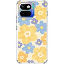 TechTree General Mobile Gm 26 One 5g Uyumlu Soft Pastel Çiçek Bahçesi Baskılı Silikon Kılıf