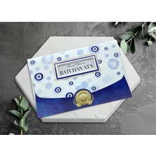 Nazar Boncuklu Sünnet Davetiyesi (100 Adet)
