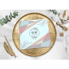 Düğün, Nikah, Nişan, Kına Davetiyesi (100 Adet)