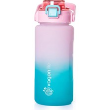 Tritan Su Matarası Pembe-Turkuaz 1500 ml