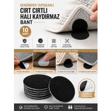 ERHCE Halı Kilim Kaydırmaz Bant Yapışkanlı Cırtlı 10 Adet