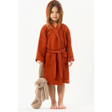 Motif Tekstil Mini Joone Waffle Pike Çocuk Bornozu %100 Pamuk