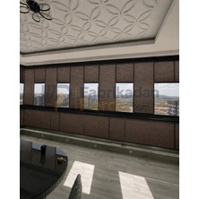 Fabrikadan Perde Esperanza Katlanabilir Plise Perde Cam Balkon ve PVC Pencere Kahverengi 50 x 100 cm'ye Kadar Özel Ölçü