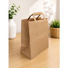 Kullanat Ofisimc Kraft Flat Saplı Çanta 24X13X28 cm 25 Adet