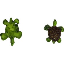 Tahtakale Toptancı Polyester Dekoratif Mini Sevimli Kaplumbağa Objesi 3 cm (100 Adet)