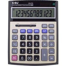 Csl Cs-2ts 12 Hane Masa Tıpı Işlem Kontrollu Hesap Makınesı