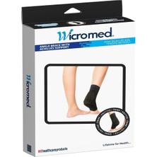 Wicromed Örme Örgü Aşil Tendon Destekli Ayak Bilekliği Siyah L Unisex L