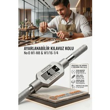 Transformacion Kılavuz Kolu M1-M8 Ayarlı Vida Diş Açma Aparatı No:0 723240