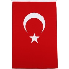 Lona Sanat Türk Bayrağı 50X75 cm Raşel Kumaş