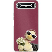 TechTree Tecno Spark Slim 5g Uyumlu Çiçekli Ördek Baskılı Silikon Kılıf
