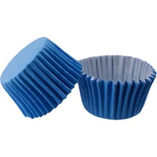 Tahtakale Toptancı Kek Kalıbı Pet Kapsül 52X45 mm Kağıt Cupcake Kalıbı (100 Adet)  Mavi