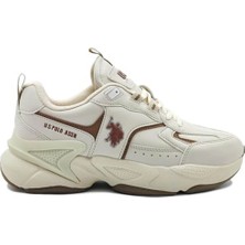 4W Isabella 4pr U.s. Polo Assn. Kadın Spor Ayakkabı A101880368 Bej Yürüyüş Ayakkabısı