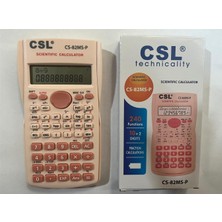 Csl CS-82MS-P Pembe Fonksiyonel Hesap Makinesi 240 Fonksiyonlu 10+2 Haneli Ekran Tipi