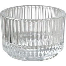 Tealight Tutucu Şeffaf Cam 3 5 cm
