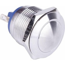 Alkatronik 16MM Metal Panel Montaj Yuvarlak Kafa Push Buton No Dc 6A 12V Ac 3A 250V IP67 Su Geçirme