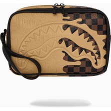 Sprayground Designer Drip Effect Kabartmalı Graffiti Desenli Seyahat ve Makyaj Çantası