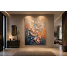 Sennight Kanvas Tablo Uçuşun Işığı Soyut Kuşlar Pastel Tonlarda Modern Duvar Dekoru