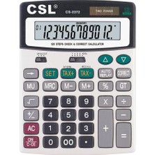 CSL CS-2372 12 Hane Masa Tipi Işlem Kontrollü Hesap Makinesi Gelişmiş Ekran Özellikleriyle