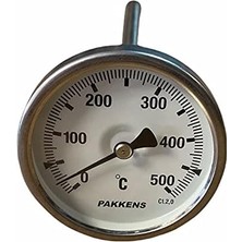 Pakkens Çap Ø63MM 0-500°C 50 cm Dalma Boylu Taş Fırın, Kazan, Pizza, Pide, Ekmek, Seyyar, Köy