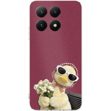 TechTree Xiaomi Mi 15T Uyumlu Çiçekli Ördek Baskılı Silikon Kılıf