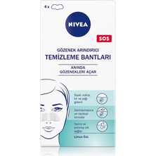 Siyah Nokta Temizleyici Burun T-Bant, Gözenek Arındırıcı, Derinlemesine Temizlik, Limon Özü,