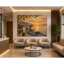 Sennight Kanvas Tablo Modern Soyut Dalga Bej Krem Vizon Tonları Çerçevesiz Dekoratif Duvar Tablosu Salon Yatak Odası