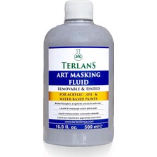 Terlans Maskeleme Jeli Ahşap ve Porselen Boyama 500 ml / Profesyonel Art Masking Fluid / Seramik, A