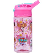 Smiggle Paw Patrol Junior 430 ml Plastik Flip Kapaklı Suluk – Pipetli, Sızdırmaz, Çocuk Matara