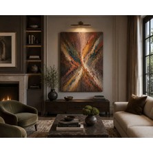 Sennight Kanvas Tablo Lüx Soyut Enerji Patlaması Modern Abstract Art Dekoratif Çerçevesiz Premium Salon Yatak Odası Antre Ofis