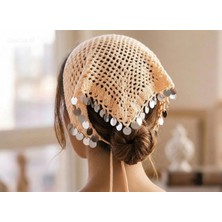 Lapka Design Pullu El Örgüsü Bandana