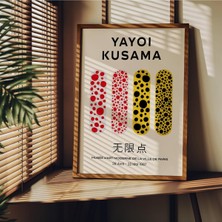 Yayoi Kusama Çerçevesiz Poster, Modern Dekoratif Çerçevesiz Poster, Tablo, Yayoikusama-13, 40 x