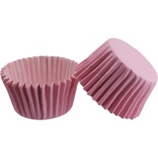 Tahtakale Toptancı Kek Kalıbı Pet Kapsül 52X45 mm Kağıt Cupcake Kalıbı (100 Adet)  Pembe