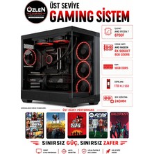 Özlen X55 RYZEN 7 8700F RX 9060 XT 8GB 16GB DDR5 RAM 1TB M.2 SSD Oyuncu Bilgisayarı