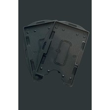 Stormistoretr 2 Adet Siyah Yatay ve Dikey Çift Hazneli Kart Koruyucu Kimlik Kartı Kabı