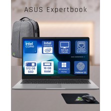Asus Expertbook P1503CVA Intel Core 7 (240H) 16GB Ddr5 512GB SSD Windows 11 Home + Office 2026 Fhd 15.6 Ekran