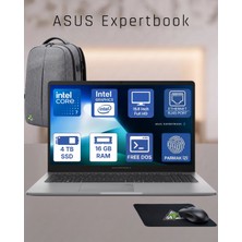 Asus Expertbook P1503CVA Intel Core 7 (240H) 16GB Ddr5 4tb SSD Freedos Fhd 15.6 Ekran