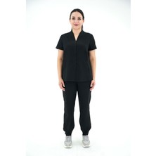 Almesta Diamond Pera-Sandra Kadın Cerrahi Takım - Siyah