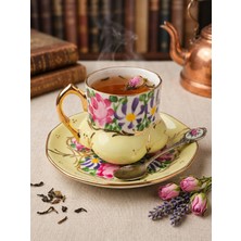Manushum Handmade Double Saray Fincan-Limon Sarı 1 Adet