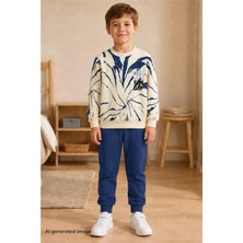 Pina Kids Erkek Çocuk Batik Desenli Okul Günlük Eşofman Takımı ESF7037
