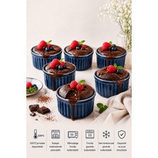 Empressco 6’lı Porselen Büyük Sufle Kabı - Sunum Kasesi - Air Fryer Kabı