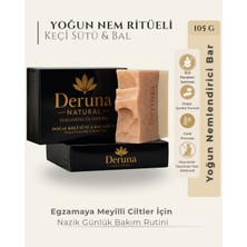 Deruna Natural Keçi Sütü & Bal Sabunu | Keçi Sütü, Çiçek Balı, Hint Yağının Eşsiz Uyumu | Kuruluk Karşıtı & Yoğun Nemlendirici