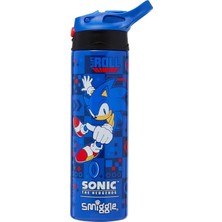 Smiggle Sonic Lisanslı Isı Yalıtımlı Paslanmaz Çelik Çocuk Suluk – Flip Kapaklı, 520 ml