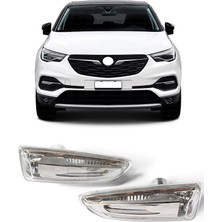 CME PARTS Opel Grandland x 2017-2021 Uyumlu Çamurluk Sinyali Sağ + Sol Takım 2 Adet 1713004 1713005