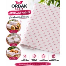 Orbak Kağıt Ambalaj Kağıdı 100 Adet 50X70 cm 42 gr Gıda Temasına Uygun Paketleme ve Hediye Kağıdı