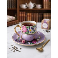 Manushum Handmade Double Saray Fincan-Lila 1 Adet