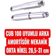 Cub 100 Uyumlu Arka Amortisör Mekanik Orta Nikel 28,5-31 cm Erpilsan Elektronik